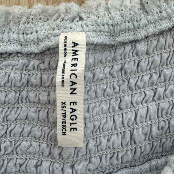 American Eagle Outfitters Light Gray Lace Ruffle Skirt - Picture 2 of 3